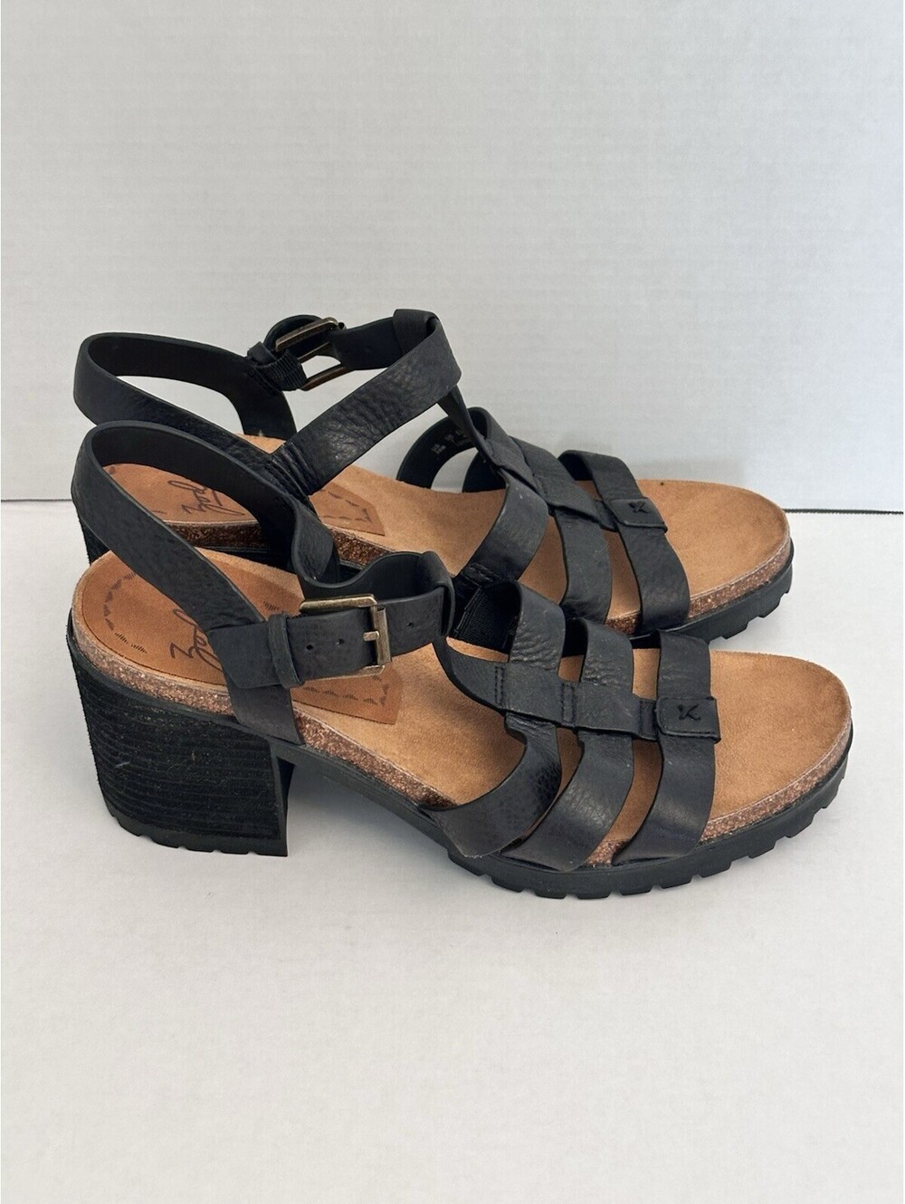 Zodiac Women's Black Block Heel Sandal Shoes Size 10 - Picture 4 of 7